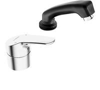 Hansa Mix - Grifo monomando para lavabos de peluquería con ducha, cromo 01262183