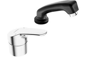 Hansa Mix - Grifo monomando para lavabos de peluquería con ducha, cromo 01262183