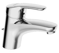 Hansa Grifo monomando lavabo Mix 01092283 – cromo, juego de desagüe, proyección 141 mm