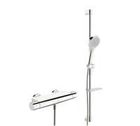 Hansa Optima - Conjunto de ducha con termostato, 3 chorros, cromo 48130331