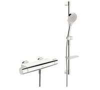 Hansa Optima - Conjunto de ducha con termostato, 3 chorros, cromo 481303310009