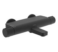 Hansa Optima - Grifo termostático de bañera, negro mate 6513220133