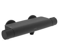 Hansa Optima - Grifo termostático de ducha, negro mate 6514020133