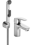 Hansa Pinto - Grifo monomando de lavabo con ducha, cromo 45052283
