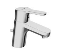 Hansa Primo - Grifo monomando de lavabo con juego de desagüe, cromo 49402203