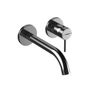 Hansa Public - Grifo empotrado de lavabo, montaje de 2 orificios, cromo 57942171