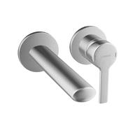 Hansa Ronda - Grifo empotrado de lavabo, montaje de 2 orificios, cromo 03832273