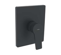 Hansa Twist - Grifo de ducha empotrado , 1 aparato, negro mate 8985908333