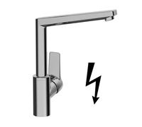 Hansa Twist - Grifo monomando de fregadero, para calentadores de agua sin presión, cromo 09221103