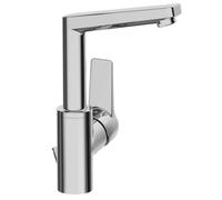 Hansa Twist - Grifo monomando de lavabo con juego de desagüe, cromo 09542203