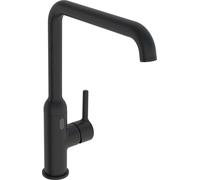 Hansa Vantis Style - Grifo de fregadero híbrido, alimentación de red, negro mate 5421220933
