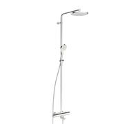 Hansa Viva - Conjunto de ducha con termostato de bañera, diámetro 25 cm, 3 chorros, cromo 65162201
