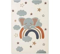 Hanse Home Adventures: Alfombra infantil "Dreamy Jumbo" en color crema, con motivos multicolores