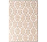 Hanse Home: Alfombra reversible para interior y exterior, resistente a la intemperie, robusta, de yute blanco, modelo Liora, 160x230 cm