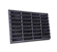 Hanse Home Brushes Felpudo de Coco y Goma, 40 x 60 cm, Antideslizante, para Interior y Exterior, Felpudo con cepillos de Coco, Resistente a la Intemperie, para Exteriores, Color Negro