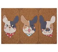 HANSE Home Felpudo de Aspecto de Coco con Suelo Antideslizante de PVC, Alfombrilla para Puerta, Alfombrilla de Entrada para Interior y Exterior, Varios diseños, 45 x 70 cm, Color: Perros
