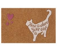 Hanse Home Felpudo en Aspecto de Coco con Suelo Antideslizante de PVC, Felpudo atrapa la Suciedad, Felpudo para Entrada y Entrada, para Interior y Exterior, Color marrón, Varios diseños, 45 x 70 cm,