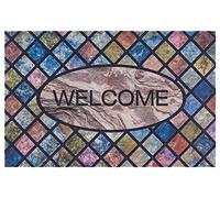 Hanse Home Felpudo Estampado Flocado Efecto 3D con Suelo Antideslizante de PVC, Felpudo atrapa la Suciedad, Felpudo para Entrada y Entrada, Varios diseños, 45 x 70 cm, Welcome 5
