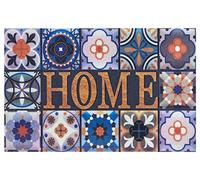 HANSE Home Felpudo Impreso con Aspecto 3D con Suelo Antideslizante de PVC para Puerta, Alfombrilla de Entrada para Interior y Exterior, Varios diseños, 45 x 70 cm, Color: Home 3
