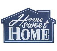 HANSE Home Felpudo Impreso con Aspecto 3D con Suelo Antideslizante de PVC para Puerta, Alfombrilla de Entrada para Interior y Exterior, Varios diseños, 45 x 70 cm, Color: Home Sweet Home