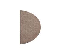 Hanse Home Felpudo Lavable Soft & Clean Gris Topo semicircular, 75 x 50 cm