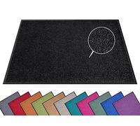 Hanse Home Felpudo (S-XXL), 90 x 150 cm, 12 Colores, para Exteriores, Lavable e Impermeable, Antideslizante, para Entrada y Exterior, Color Negro