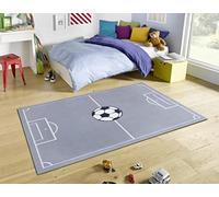 Hanse Home Home Adventures - Alfombra Infantil de Pelo Corto, diseño de fútbol, 80 x 150 cm, para habitación de los niños, 80 x 150 cm, ratón