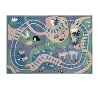 Hanse Home Livone Forest Route - Alfombra Infantil (160 x 230 cm, Pelo Suave, Colores Vivos, Ideal para la habitación de los niños, Alfombra de Juegos, Resistente y fácil de Limpiar), Multicolor