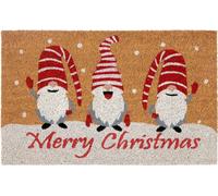 Hanse Home Mix Mats: Alfombrilla para pies con motivos de gnomos de coco y el mensaje "Feliz Navidad"