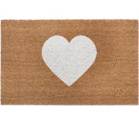 Hanse Home Mix Mats: Alfombrilla para pies, diseño "Corazón Blanco"