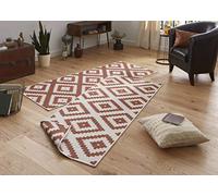 Hanse Home NORTHRUGS Alfombra de Exterior Reversible de Malta, Resistente a la Intemperie, diseño geométrico Moderno, para balcón, terraza, jardín, jardín de Invierno, Alfombra de salón, Impermeable