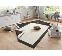 Hanse Home NORTHRUGS Panamá Alfombra para Interior y Exterior, 200 x 290 cm, Reversible, Resistente a la Intemperie, diseño Moderno con Cenefa, para balcón, terraza, jardín, jardín de Invierno, salón