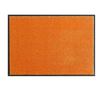 HANSE Home Soft & Clean Felpudo para Interior y Exterior, 90 x 200 cm, Lavable, Resistente a la Intemperie, Antideslizante para Entrada y Exterior, Color Naranja