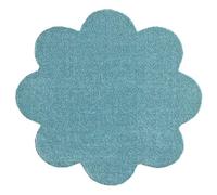 Hanse Home Soft & Clean Felpudo para Interior y Exterior, Forma de flor, 67 x 67 cm, Lavable y Resistente a la Intemperie, Antideslizante, para Entrada y Exterior, Color Menta