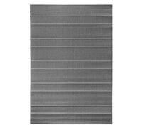 Hanse Home Sunshine - Alfombra para interior y exterior, 120 x 170 cm, tejido plano, resistente a la intemperie, diseño moderno para balcón, terraza, jardín de invierno, cocina, comedor, alfombra de baño, impermeable, color gris