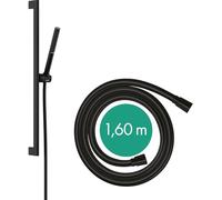 hansgrohe 24372670 Juego de Ducha, Negro Mate, Duschstange 0,65 m