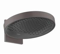 Ducha aérea Rainfinity 360 1jet con conexión a la pared, 26230340, Color: Cromo negro cepillado