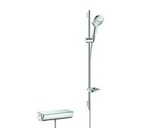 Hansgrohe Sistema de ducha Raindance Select 120 – Ecostat Select termostato y barra 90cm cromado