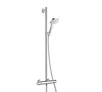 hansgrohe Croma Select E SemiPipe Multi con termostato, blanco/cromo, 27248400