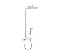 hansgrohe Raindance Select E360 Tubo de ducha de 1 función, con ShowerTablet Select 300, 27288400, Color: Cromado / Blanco