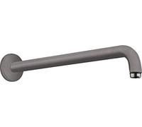 hansgrohe 27413340 Brausearm - Brazo de ducha cromado negro cepillado de 389 mm