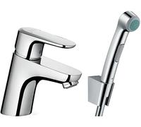 Hansgrohe 32126000 - Alcachofa para WC para baño Intime Bidette con grifo mezclador de lavabo Ecos cromo