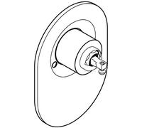 Hansgrohe 96384000 set de conversión de la bola de grifería al cartucho M3 para grifería de ducha empotrada, cromo