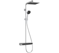 Hansgrohe Activera Q - Conjunto de ducha con termostato, 29x18 cm, 2 chorros, EcoSmart+, cromado 28649000