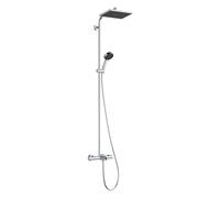 Hansgrohe Activera Q - Conjunto de ducha con termostato para bañera, 29x18 cm, 2 chorros, EcoSmart, cromado. 28753000