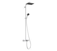 Hansgrohe Activera Q - Conjunto de ducha con termostato para bañera, 29x18 cm, 2 chorros, EcoSmart, cromado. 28753000