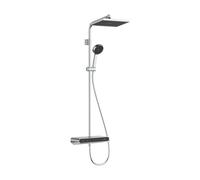 Hansgrohe Activera Q - Conjunto de ducha con termostato, 29x18 cm, 2 chorros, EcoSmart+, cromado 28649000