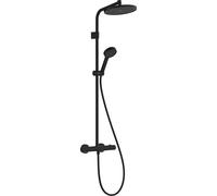 Hansgrohe Activera S conjunto bañera/ducha a pared con termostato con rociador con efecto lluvia negro 28083670