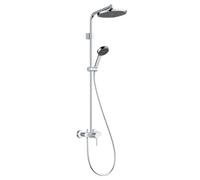 Hansgrohe Activera S - Conjunto de ducha con grifo, diámetro 24 cm, 2 chorros, EcoSmart, cromo 28875000