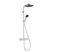 Hansgrohe Activera S - Conjunto de ducha con termostato, diámetro 24 cm, 2 chorros, EcoSmart+, cromo 28083000